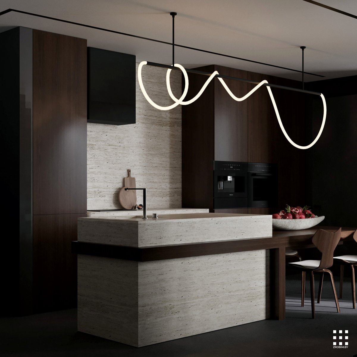 Дизайн квартиры ASATIANI APARTMENT от «ZROBIM architects»