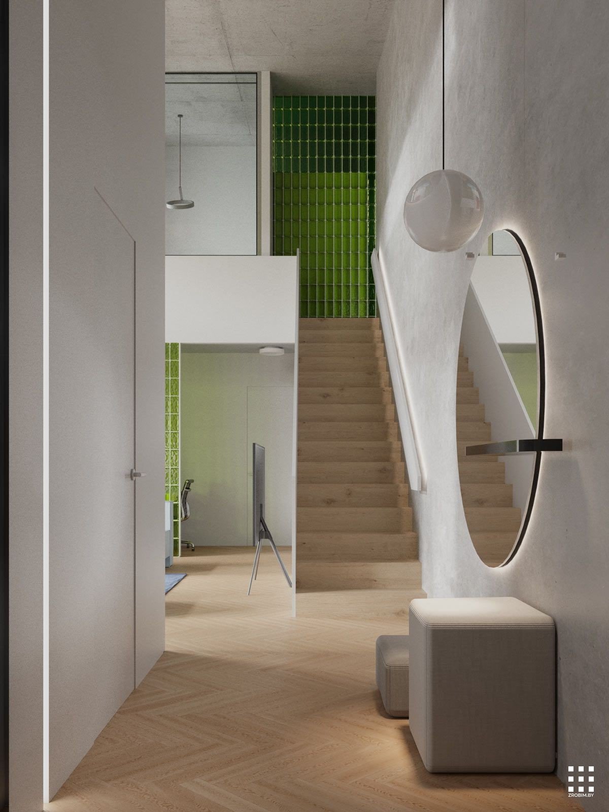 Дизайн квартиры AVIATION APARTMENT от «ZROBIM architects»