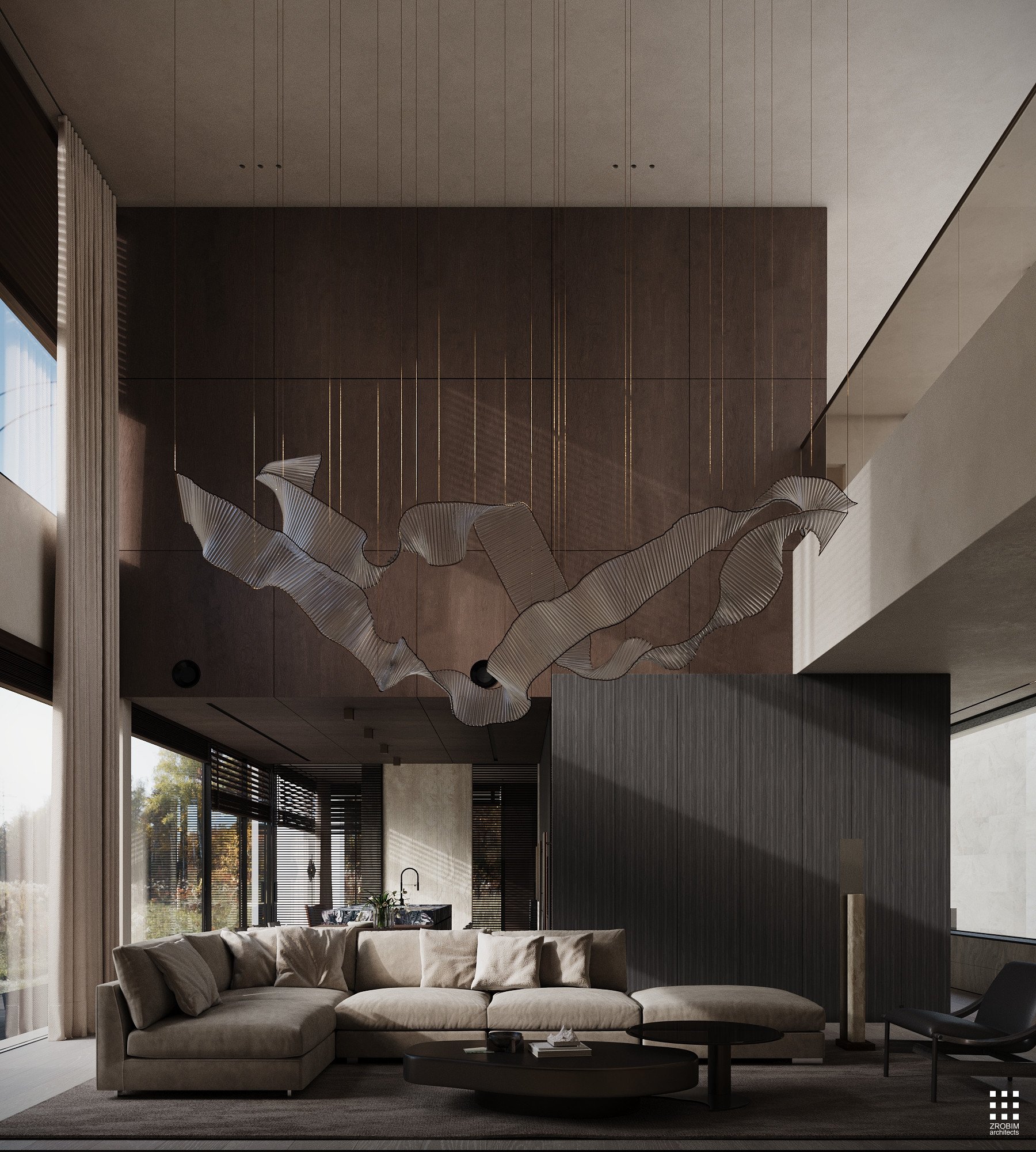 Дизайн дома AETHER HOUSE INTERIOR от «ZROBIM architects»