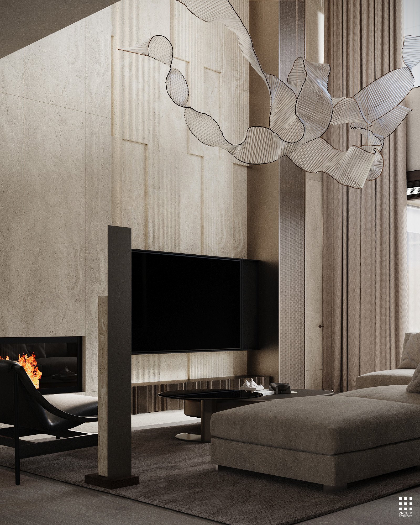 Дизайн дома AETHER HOUSE INTERIOR от «ZROBIM architects»