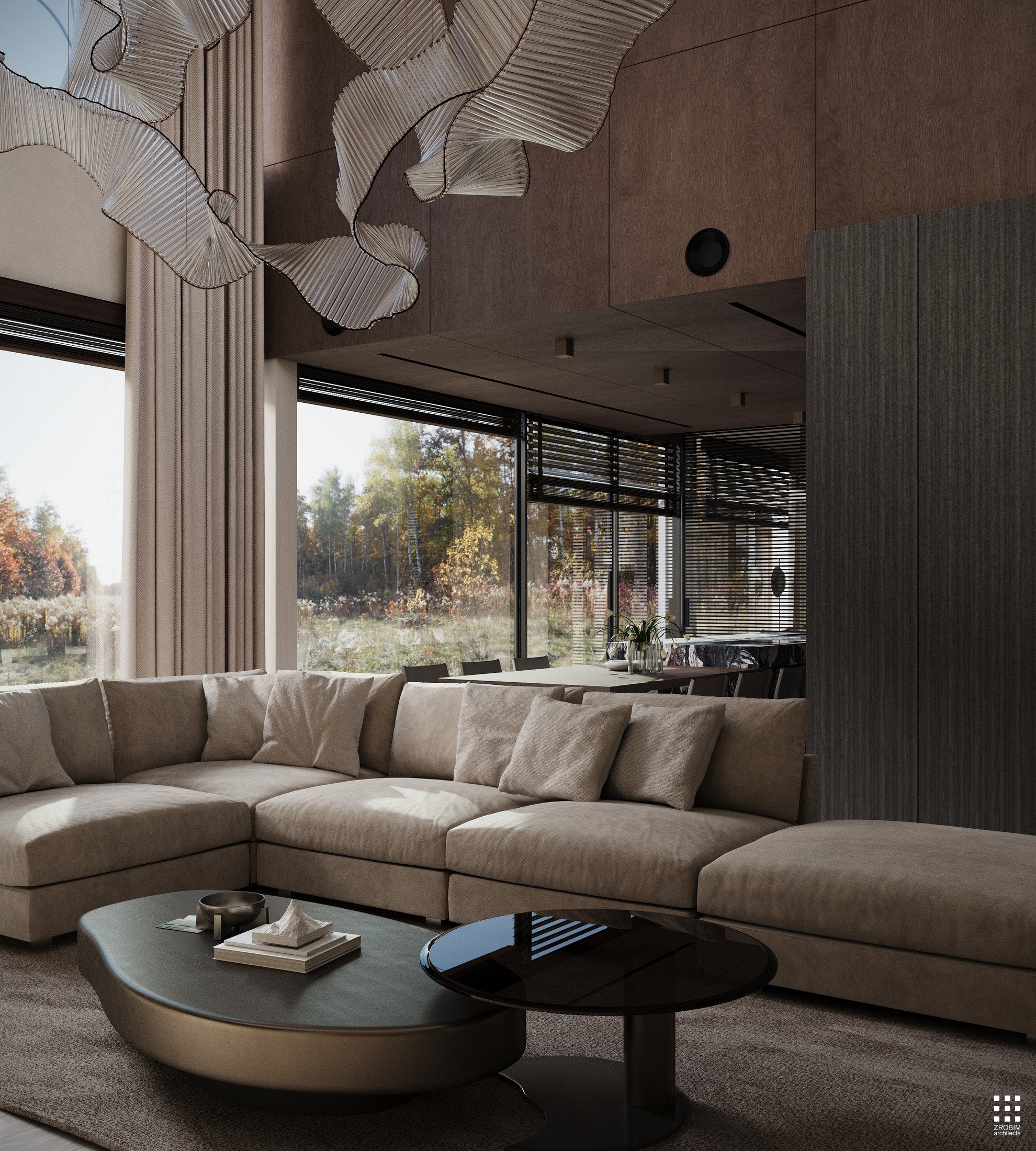 Дизайн дома AETHER HOUSE INTERIOR от «ZROBIM architects»