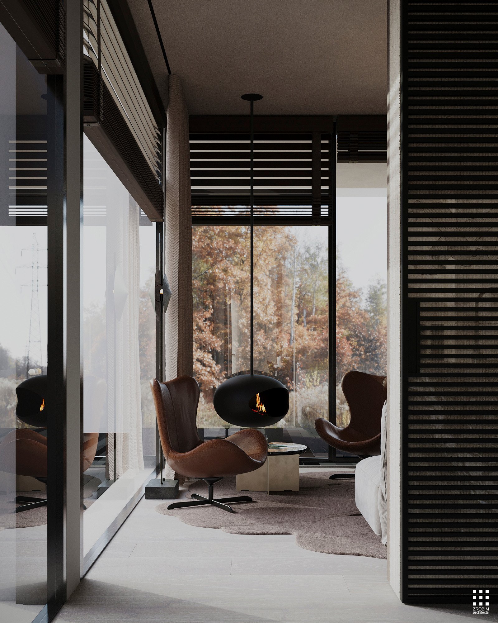 Дизайн дома AETHER HOUSE INTERIOR от «ZROBIM architects»