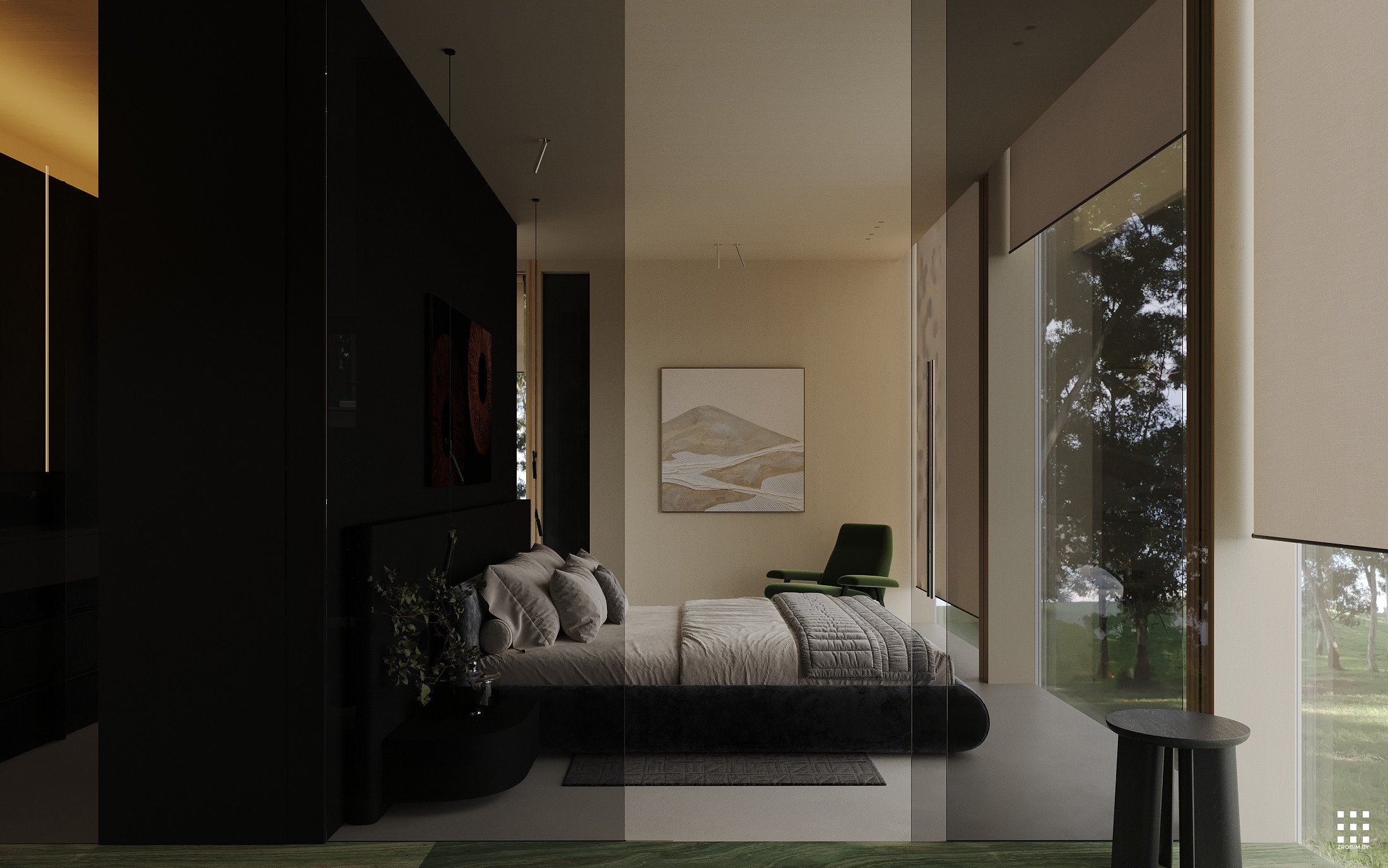 Дизайн дома FOREST GRID INTERIOR от «ZROBIM architects»