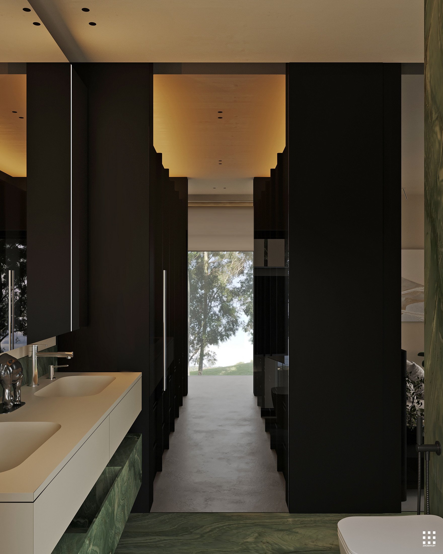 Дизайн дома FOREST GRID INTERIOR от «ZROBIM architects»