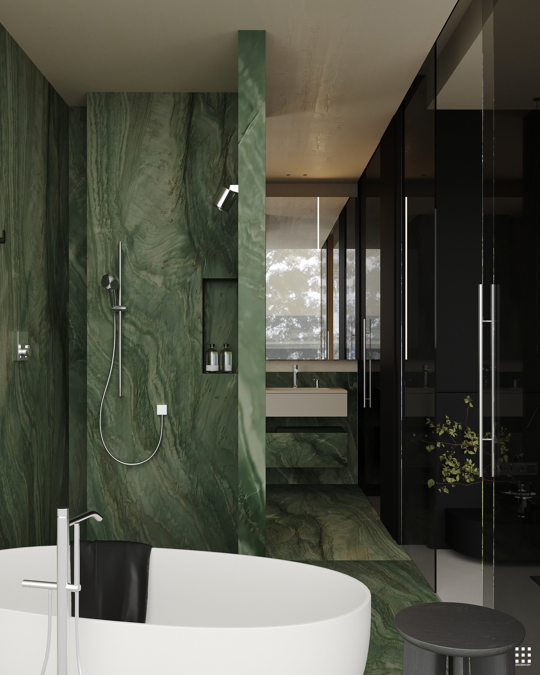 Дизайн дома FOREST GRID INTERIOR от «ZROBIM architects»