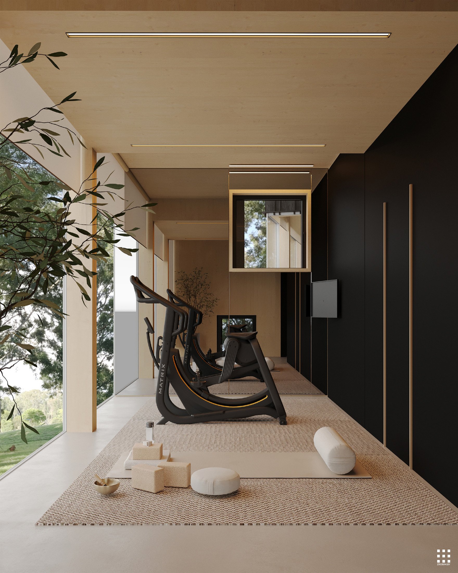 Дизайн дома FOREST GRID INTERIOR от «ZROBIM architects»