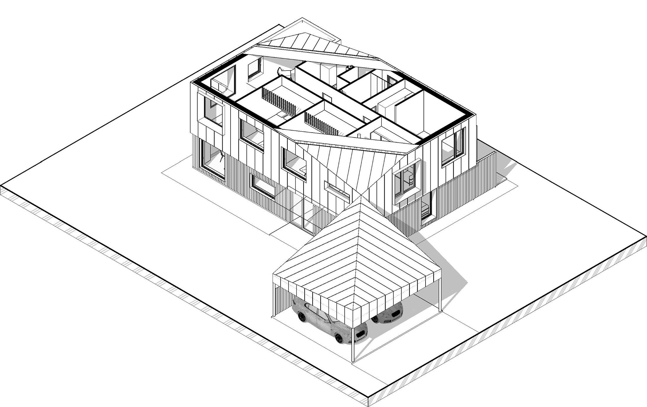 Архитектурный проект SPLINTER HOUSE от «ZROBIM architects»